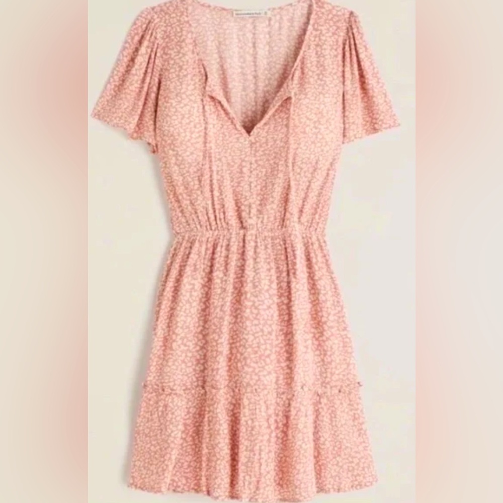 Abercrombie & Fitch XL Pink Leopard Cheetah Sun Mini Dress NEW WITH TAGS